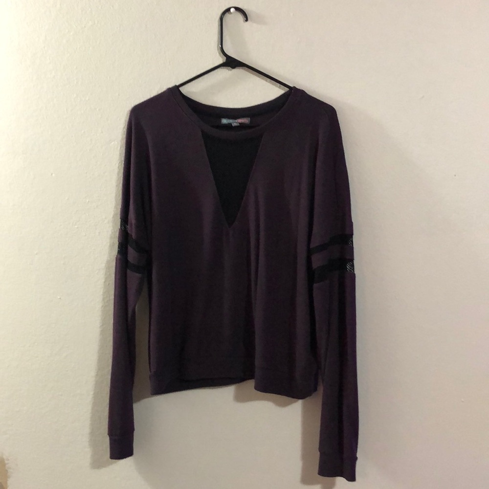 purple long sleeve